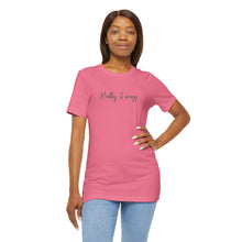 Load image into Gallery viewer, (Black) “Pretty Energy” Jersey Tee