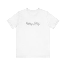 Load image into Gallery viewer, (White) “Vibing Pretty” Jersey Tee