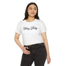 Load image into Gallery viewer, (Black) “Vibing Pretty” Crop Top