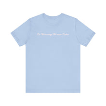 Load image into Gallery viewer, (Pink) “On Wednesdays We wear Lashes” Jersey Tee