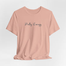 Load image into Gallery viewer, (Black) “Pretty Energy” Jersey Tee