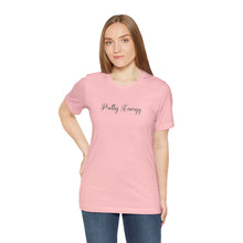 Load image into Gallery viewer, (Black) “Pretty Energy” Jersey Tee