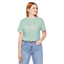 Load image into Gallery viewer, (Pink) “Vibing Pretty” Jersey Tee