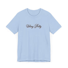 Load image into Gallery viewer, (Black) “Vibing Pretty” Jersey Tee