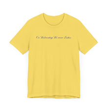 Load image into Gallery viewer, “On Wednesdays We wear Lashes” Jersey Tee
