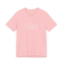Load image into Gallery viewer, (Pink) “Valid” Jersey Tee