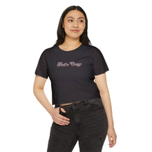 Load image into Gallery viewer, (Black) “That’s Crazy” Crop Top