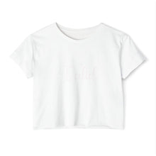 Load image into Gallery viewer, (White) “Valid” Crop Top