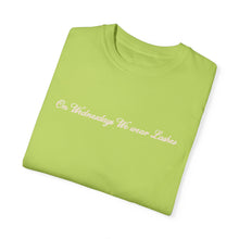 Load image into Gallery viewer, (Pink) “On Wednesdays We wear Lashes” Comfort T-shirt