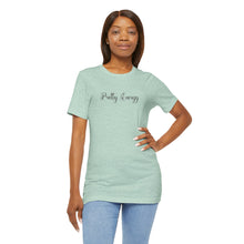 Load image into Gallery viewer, (Black) “Pretty Energy” Jersey Tee