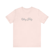 Load image into Gallery viewer, (White) “Vibing Pretty” Jersey Tee