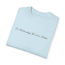 Load image into Gallery viewer, “On Wednesdays We wear Lashes” Comfort T-shirt