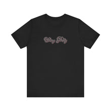 Load image into Gallery viewer, (Black) “Vibing Pretty” Jersey Tee