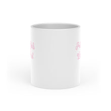 Load image into Gallery viewer, “Pretty Girls like Pink” Heart-Shaped Mug