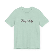 Load image into Gallery viewer, (Black) “Vibing Pretty” Jersey Tee