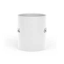 Load image into Gallery viewer, "Self made" (black) Heart-Shaped Mug