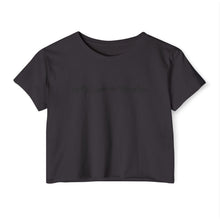 Load image into Gallery viewer, “My Lashes are Up Here” Crop Top