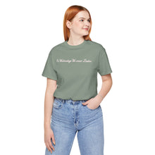 Load image into Gallery viewer, (Pink) “On Wednesdays We wear Lashes” Jersey Tee