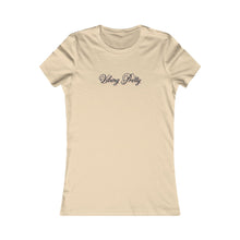 Load image into Gallery viewer, (Black) “Vibing Pretty” Feminine Tee