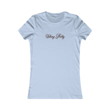 Load image into Gallery viewer, (Black) “Vibing Pretty” Feminine Tee