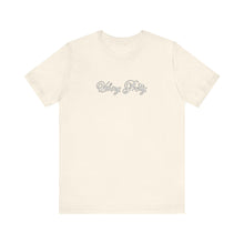 Load image into Gallery viewer, (White) “Vibing Pretty” Jersey Tee