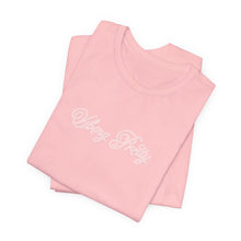 Load image into Gallery viewer, (Pink) “Vibing Pretty” Jersey Tee