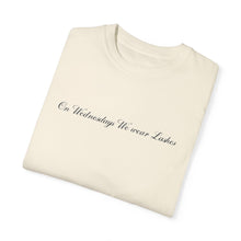 Load image into Gallery viewer, “On Wednesdays We wear Lashes” Comfort T-shirt