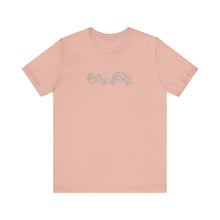 Load image into Gallery viewer, (White) “Vibing Pretty” Jersey Tee