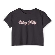 Load image into Gallery viewer, (Pink) “Vibing Pretty” Crop Top