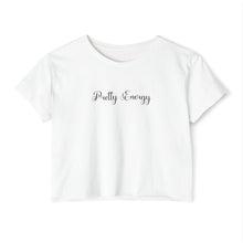 Load image into Gallery viewer, (Black) “Pretty Energy” Crop Top