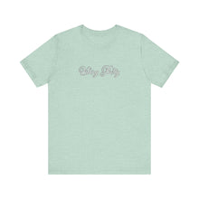 Load image into Gallery viewer, (White) “Vibing Pretty” Jersey Tee