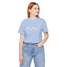 Load image into Gallery viewer, (Pink) “Vibing Pretty” Jersey Tee