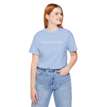Load image into Gallery viewer, (Pink) “On Wednesdays We wear Lashes” Jersey Tee