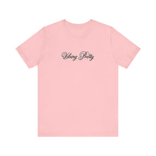 Load image into Gallery viewer, (Black) “Vibing Pretty” Jersey Tee