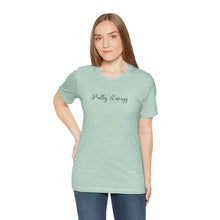Load image into Gallery viewer, (Black) “Pretty Energy” Jersey Tee