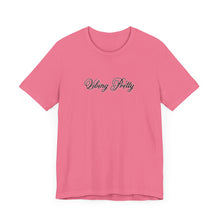 Load image into Gallery viewer, (Black) “Vibing Pretty” Jersey Tee