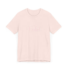 Load image into Gallery viewer, (Pink) “Valid” Jersey Tee