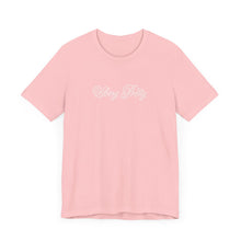 Load image into Gallery viewer, (Pink) “Vibing Pretty” Jersey Tee