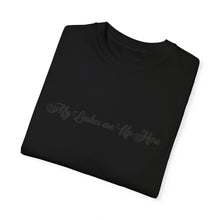 Load image into Gallery viewer, “My Lashes are Up Here” Comfort T-shirt