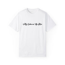 Load image into Gallery viewer, “My Lashes are Up Here” Comfort T-shirt
