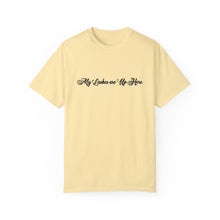 Load image into Gallery viewer, “My Lashes are Up Here” Comfort T-shirt
