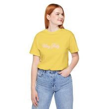 Load image into Gallery viewer, (Pink) “Vibing Pretty” Jersey Tee