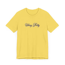 Load image into Gallery viewer, (Black) “Vibing Pretty” Jersey Tee