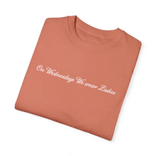 Load image into Gallery viewer, (Pink) “On Wednesdays We wear Lashes” Comfort T-shirt