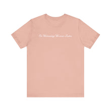 Load image into Gallery viewer, (Pink) “On Wednesdays We wear Lashes” Jersey Tee