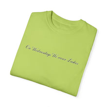Load image into Gallery viewer, “On Wednesdays We wear Lashes” Comfort T-shirt