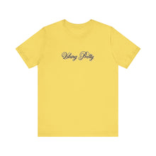 Load image into Gallery viewer, (Black) “Vibing Pretty” Jersey Tee