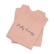 Load image into Gallery viewer, (Black) “Pretty Energy” Jersey Tee