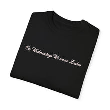 Load image into Gallery viewer, (Pink) “On Wednesdays We wear Lashes” Comfort T-shirt