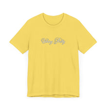 Load image into Gallery viewer, (White) “Vibing Pretty” Jersey Tee